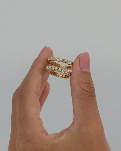 The 24/7 Flex Eternity Band- Emerald Cut