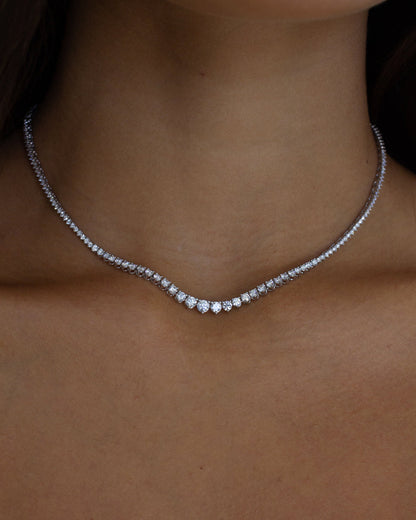 The Graduated Tennis Necklace