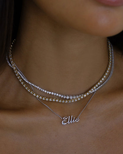 Cursive Nameplate Necklace