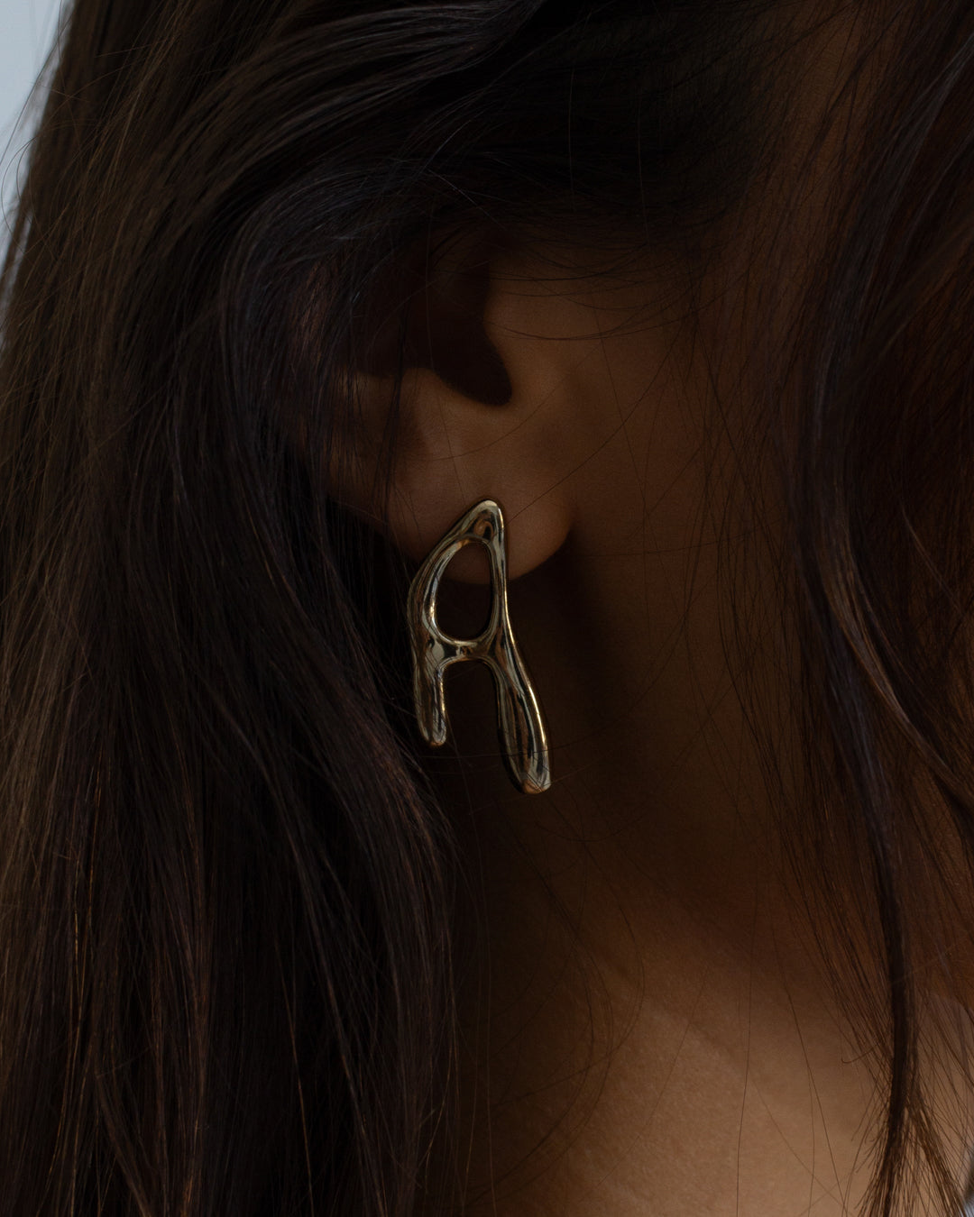 Goopy Letter Initial Earrings
