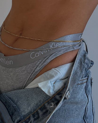 Virgo Energy Belly Chain- Gold