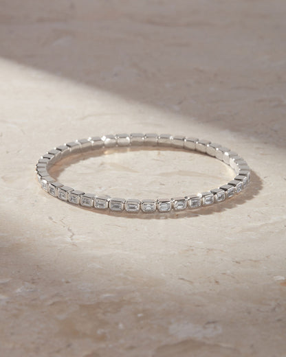 The 24/7 Flex Tennis Bracelet- Emerald Cut