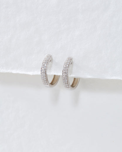 The Super Shimmer Diamond Hoops (16.5mm)