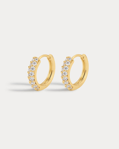 Baby Pave Huggies- Gold