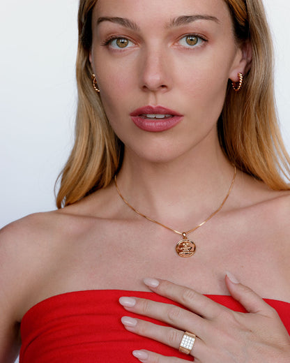 The 'I Love Jewelry' Coin Necklace
