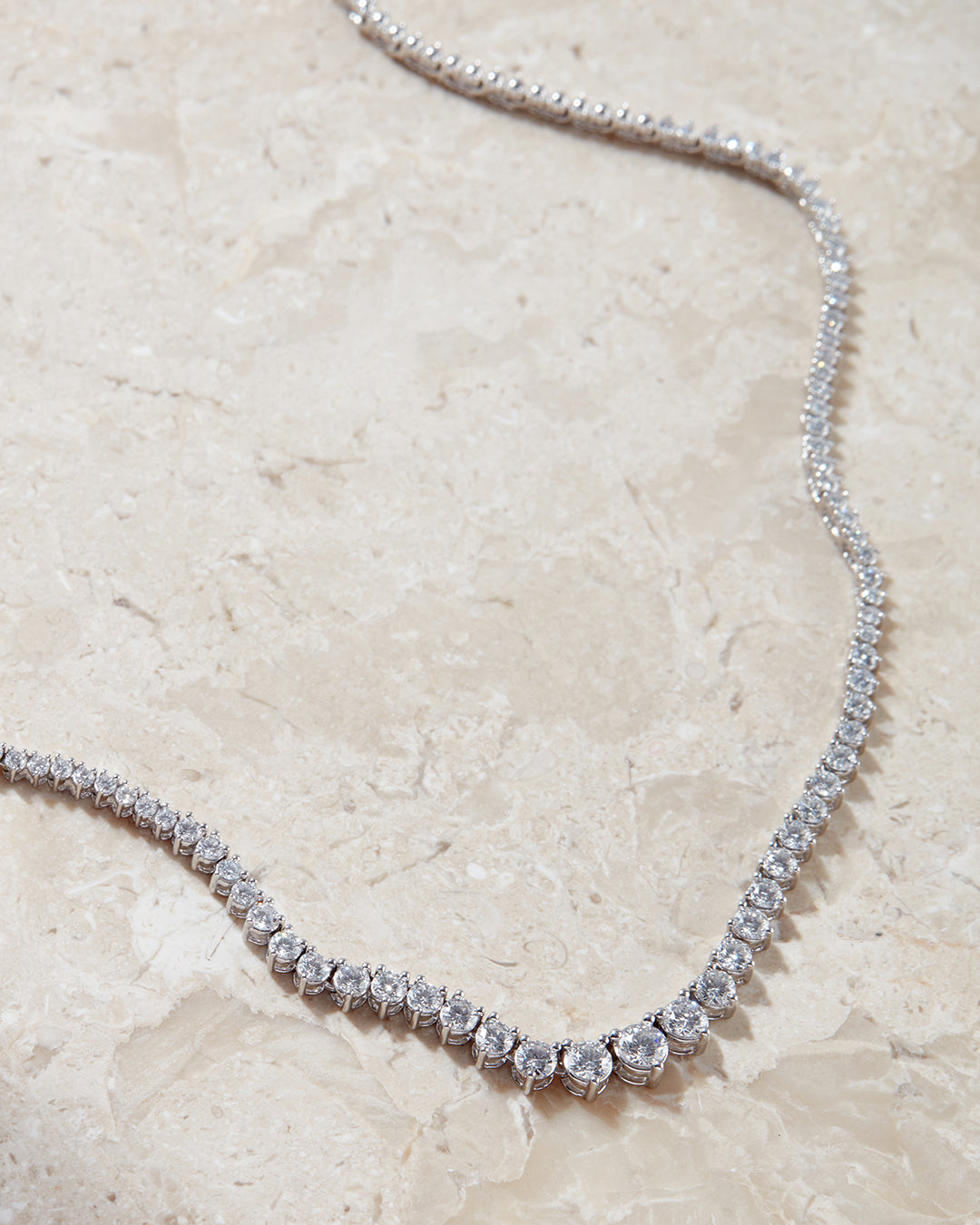 The Graduated Tennis Necklace