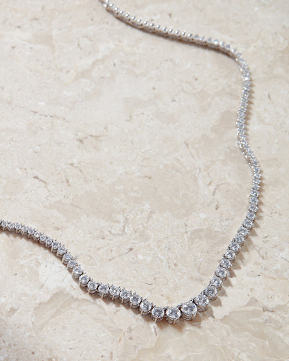 The Graduated Tennis Necklace