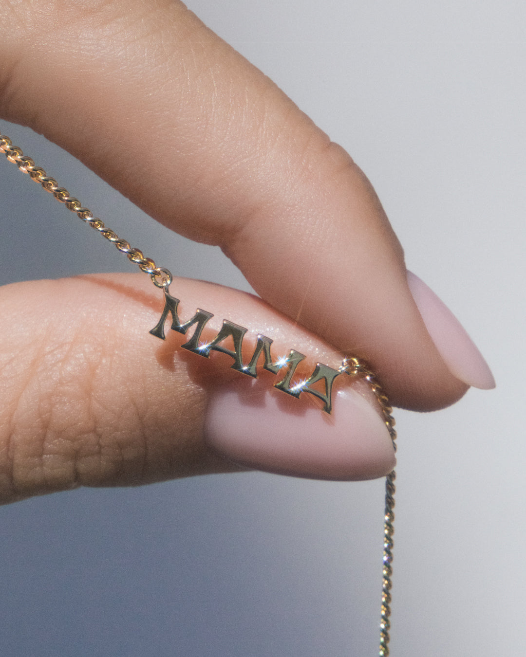 The Mini Nameplate Necklace [Vintage]