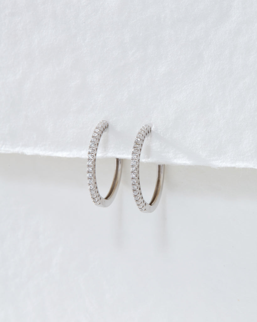 The Dreamy Diamond Hoops (18mm)