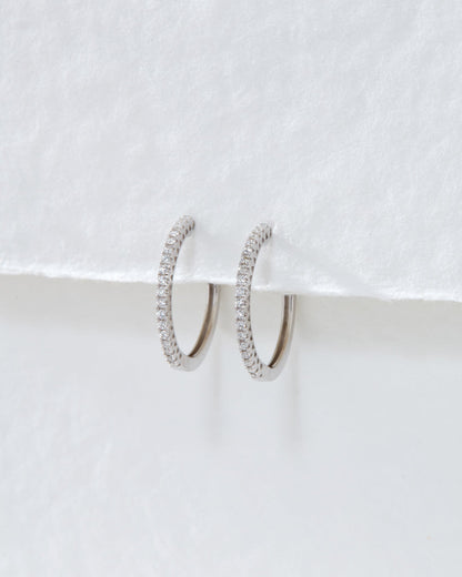 The Dreamy Diamond Hoops (18mm)