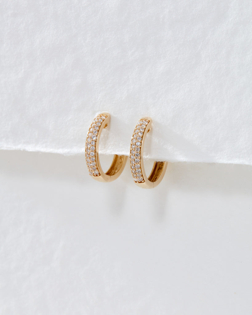 The Super Shimmer Diamond Hoops (16.5mm)