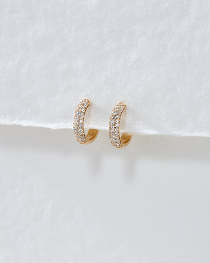 The Super Shimmer Diamond Huggies (12mm)