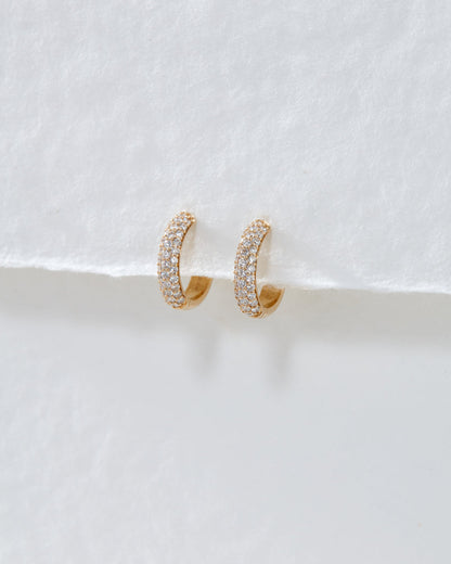 The Super Shimmer Diamond Huggies (12mm)