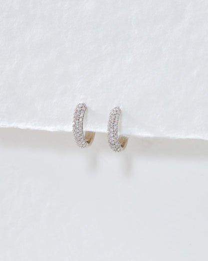The Super Shimmer Diamond Huggies (12mm)