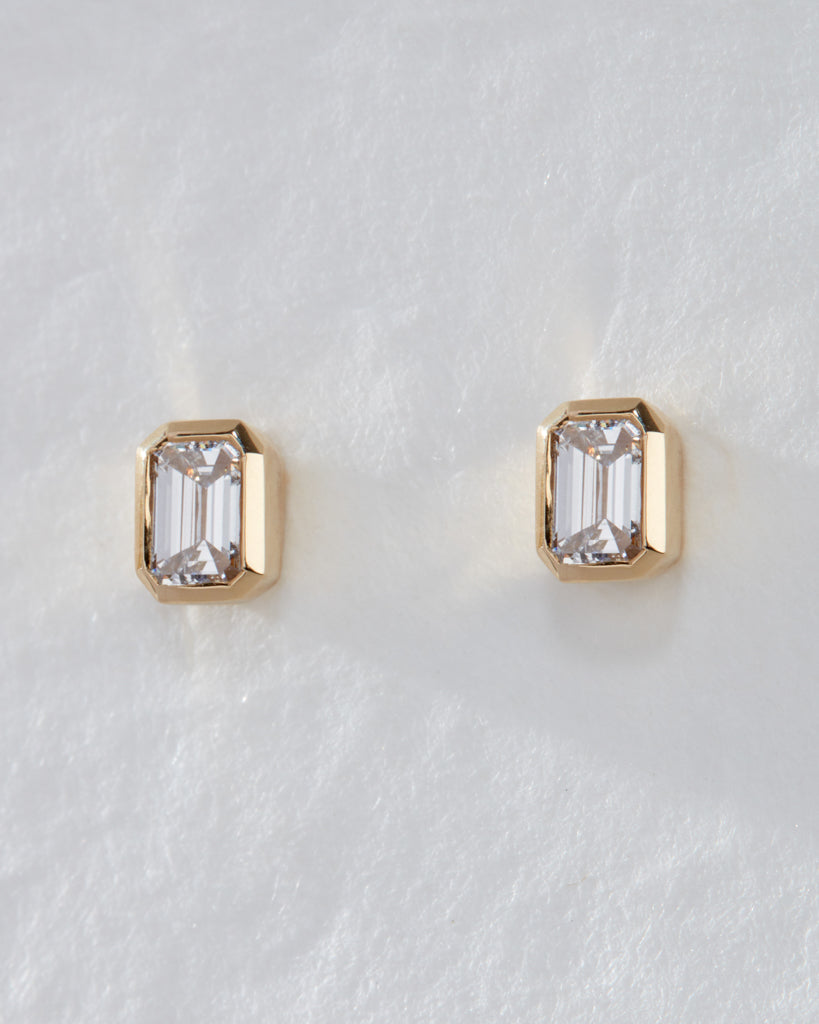 The Bella Bezel Studs