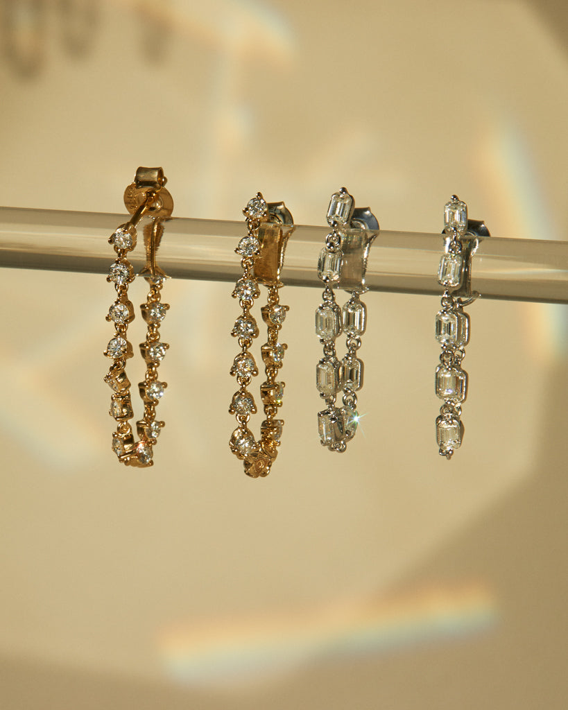 The Emerald Cut Ballier Studs