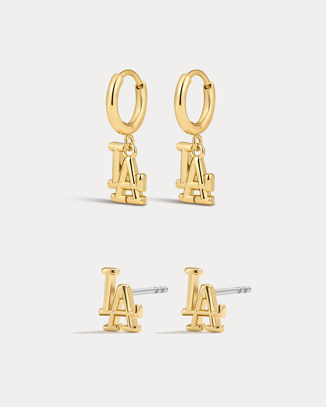 Bijoux MLB Logo Earrings Bundle - Gold