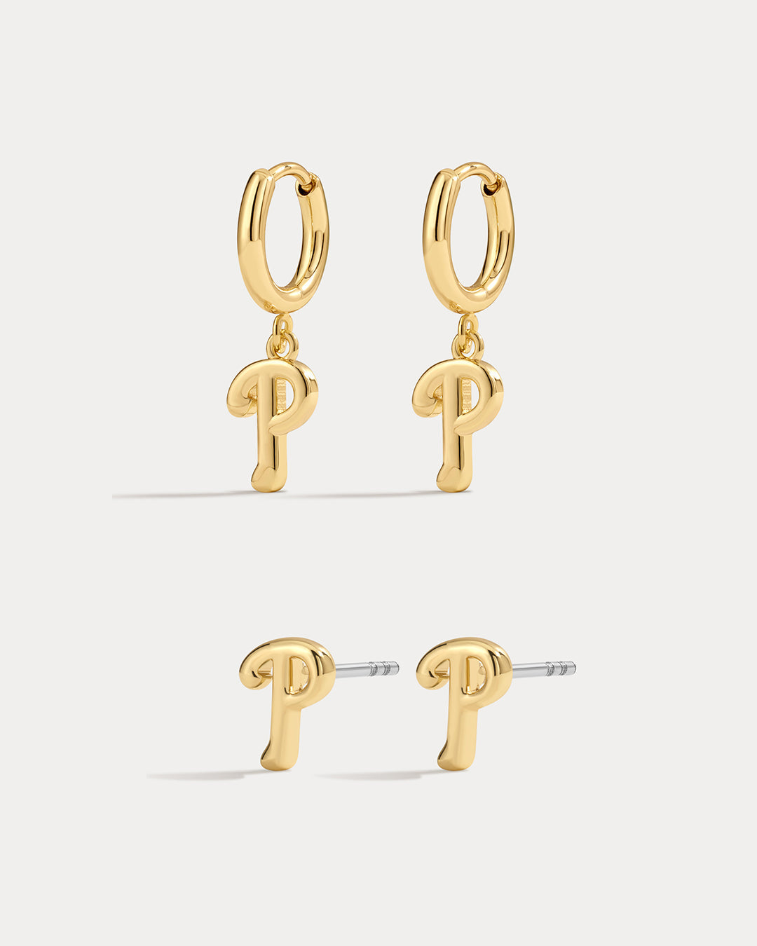Bijoux MLB Logo Earrings Bundle - Gold