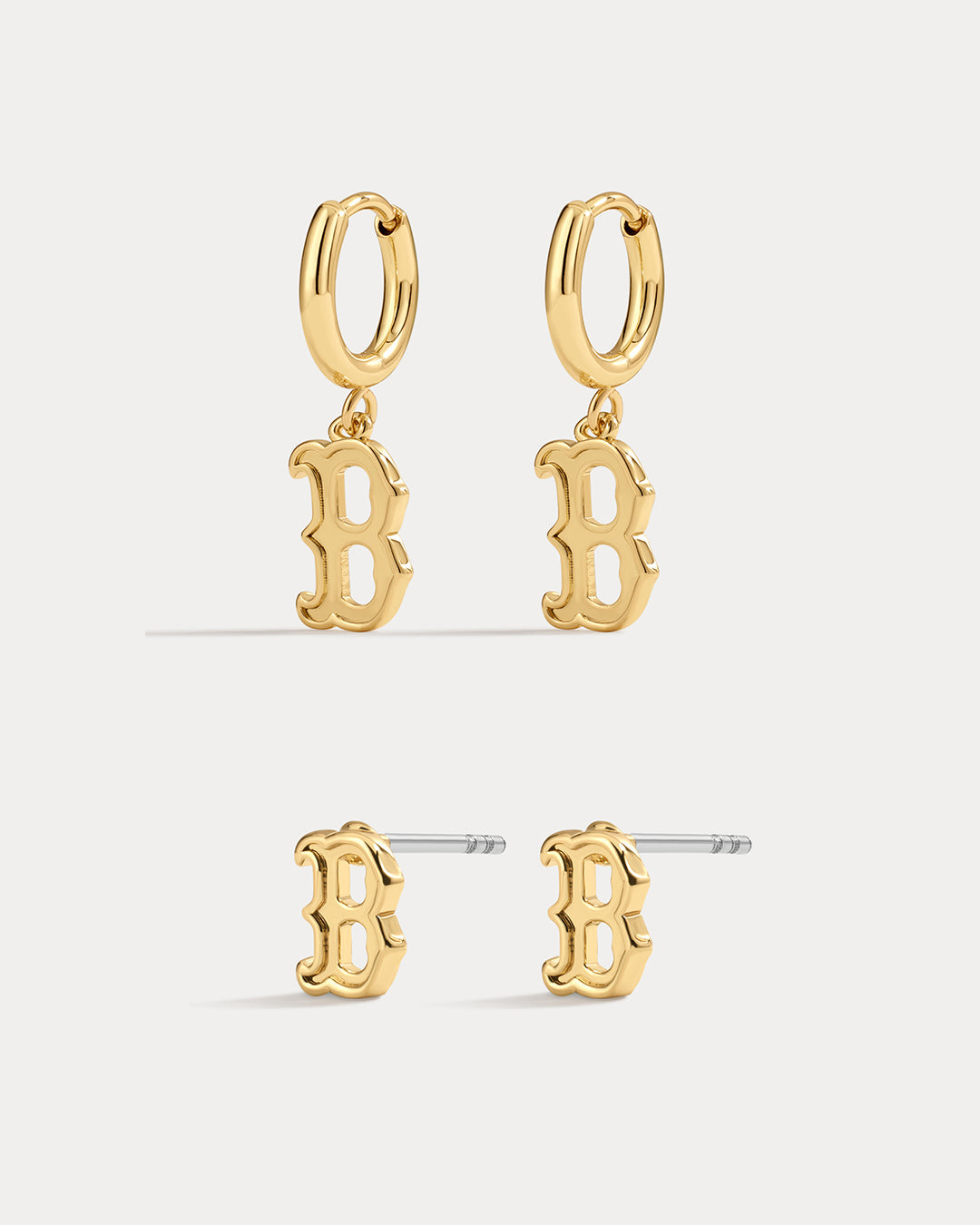 Bijoux MLB Logo Earrings Bundle - Gold