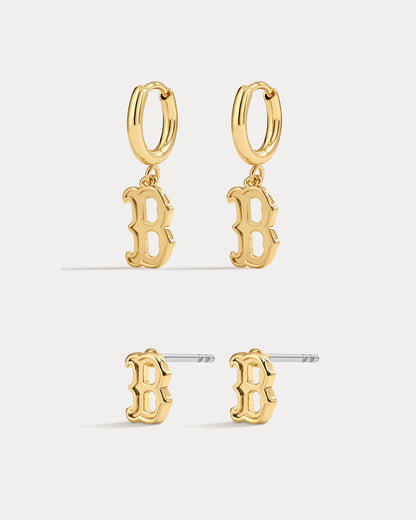 Bijoux MLB Logo Earrings Bundle - Gold