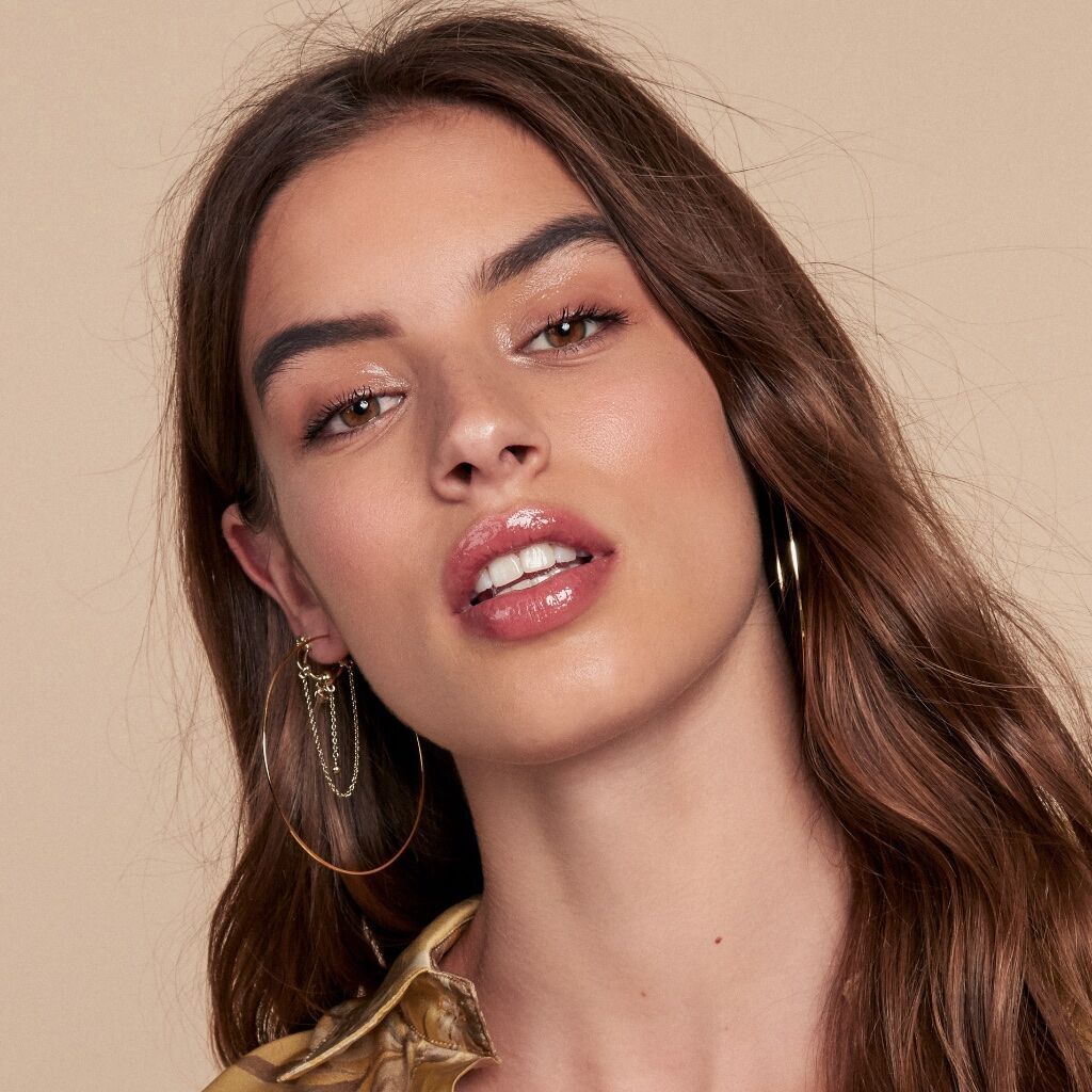 Capri Wire Hoops - Rose Gold