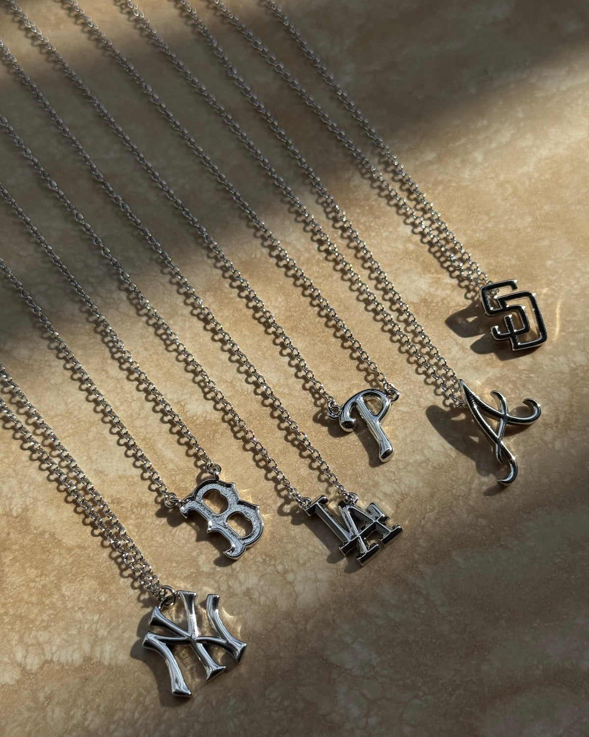Bijoux MLB Necklace Bundle - Silver