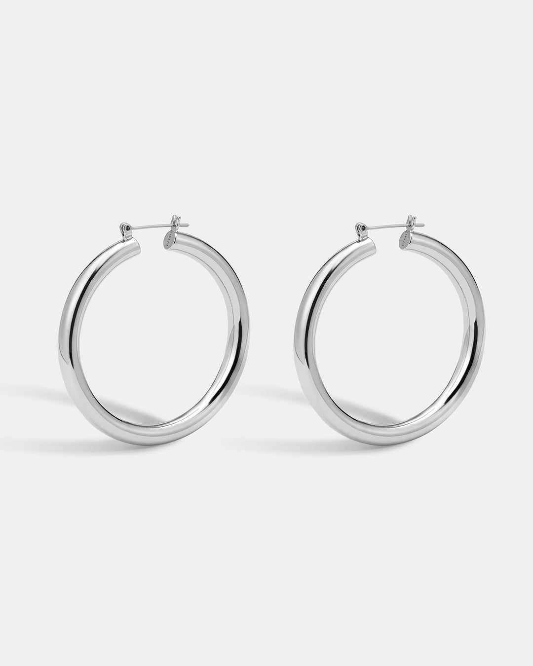 Amalfi Tube Hoops- Silver