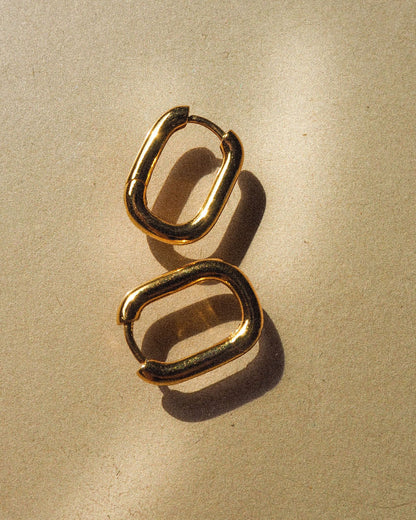 Monaco Huggies & Chain Link Huggies - Gold