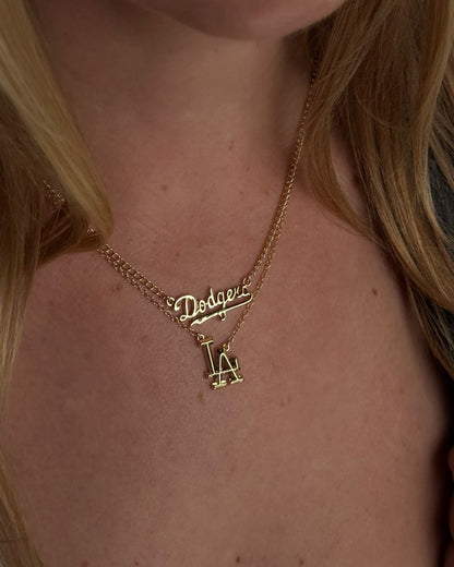 The MLB Logo Charm Necklace