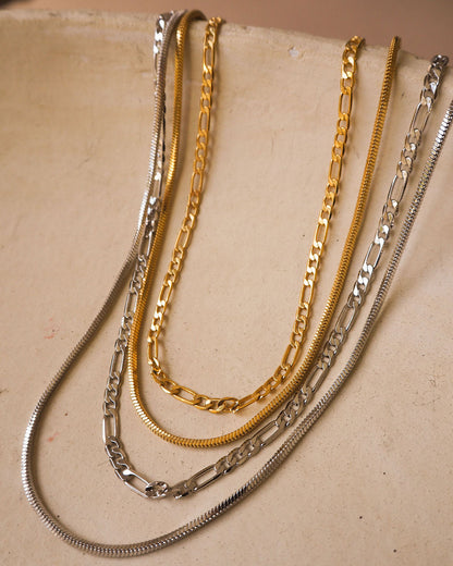 Cecilia Chain Necklace- Silver