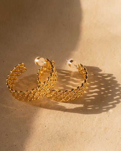 The Metal Lace Hoops