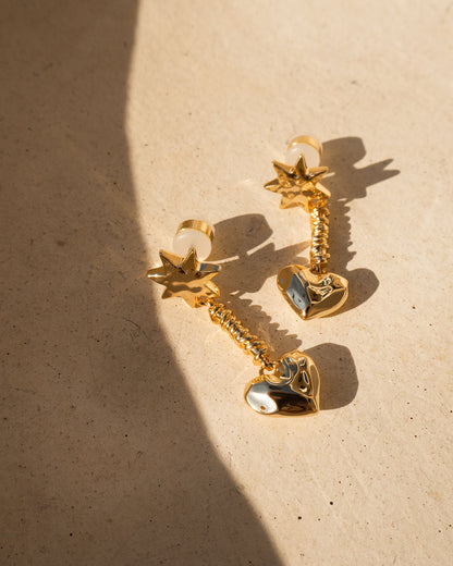 The Molten Heart Drop Studs