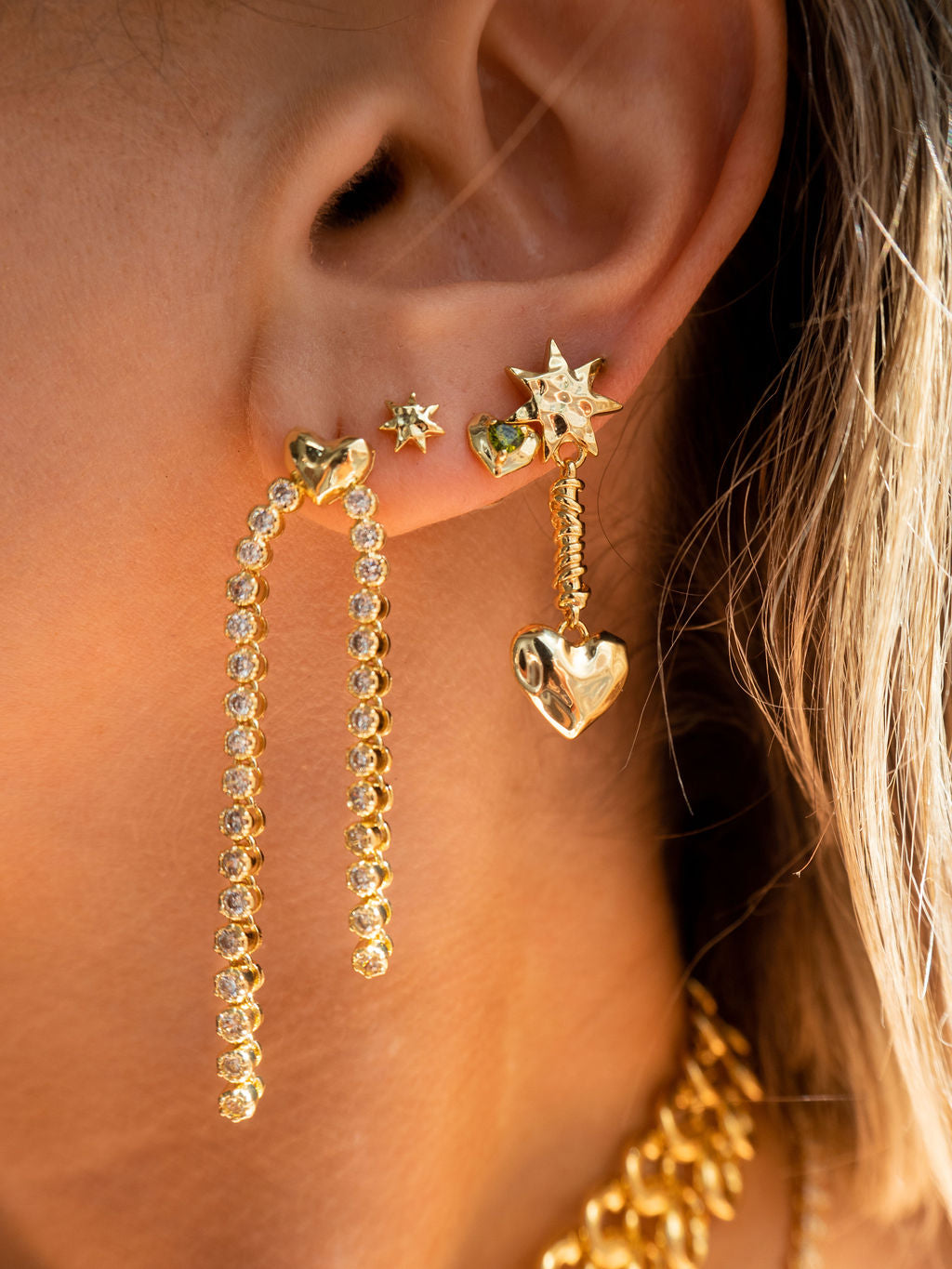 The Molten Heart Drop Studs