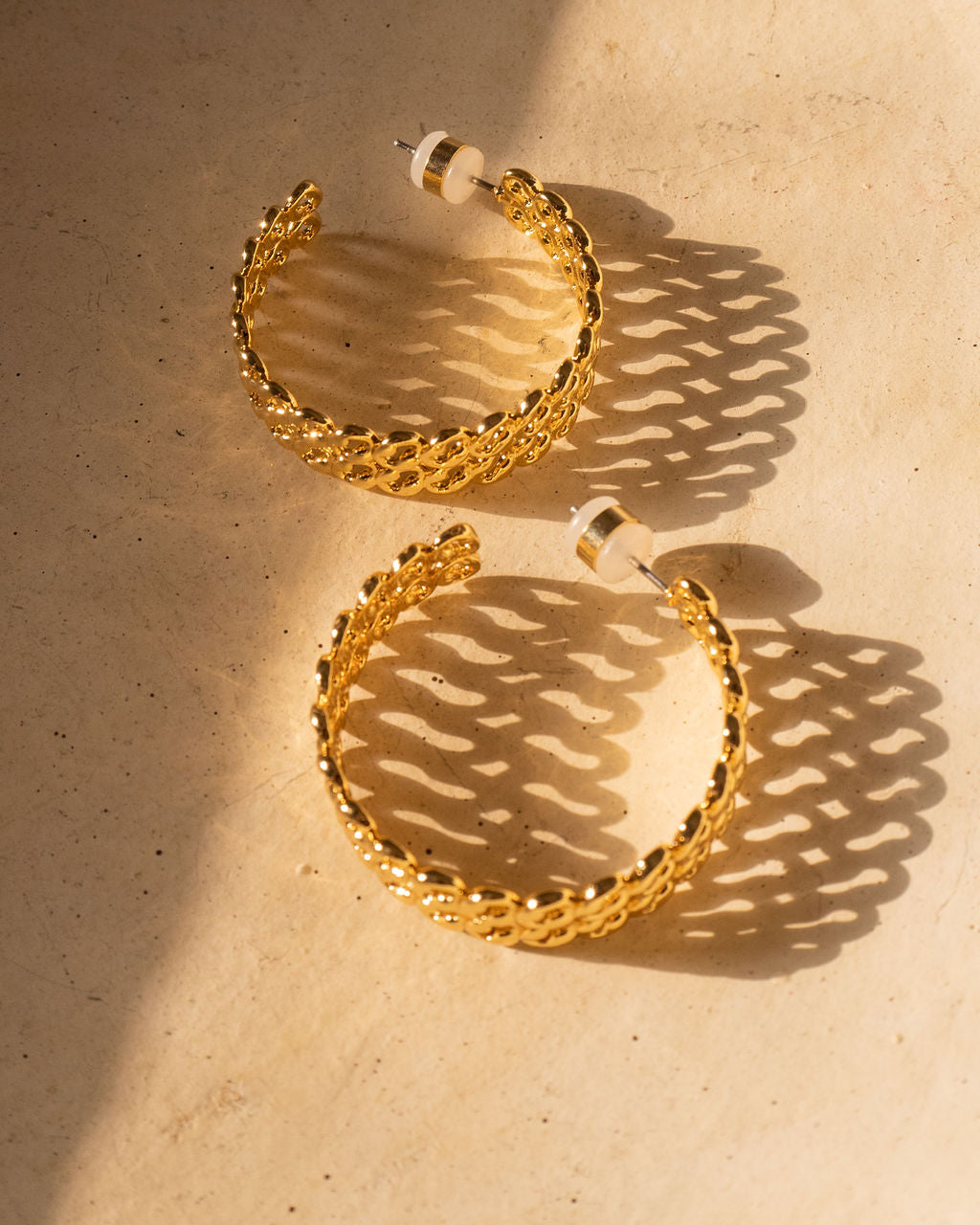 The Metal Lace Hoops