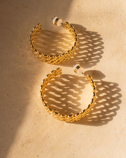 The Metal Lace Hoops