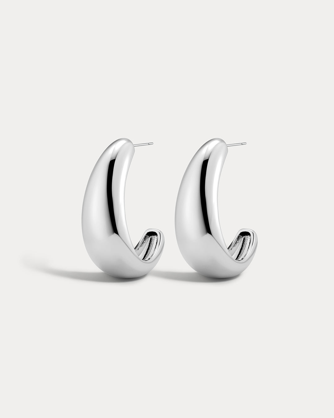 The Chrome Orb Hoops
