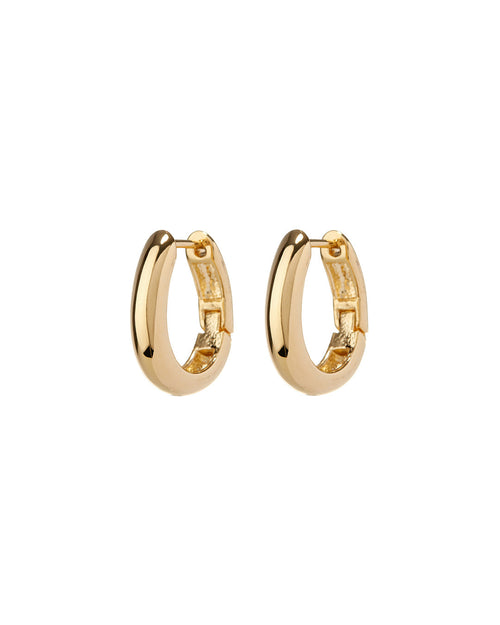 Mini Carmella Huggies (15mm)- Gold