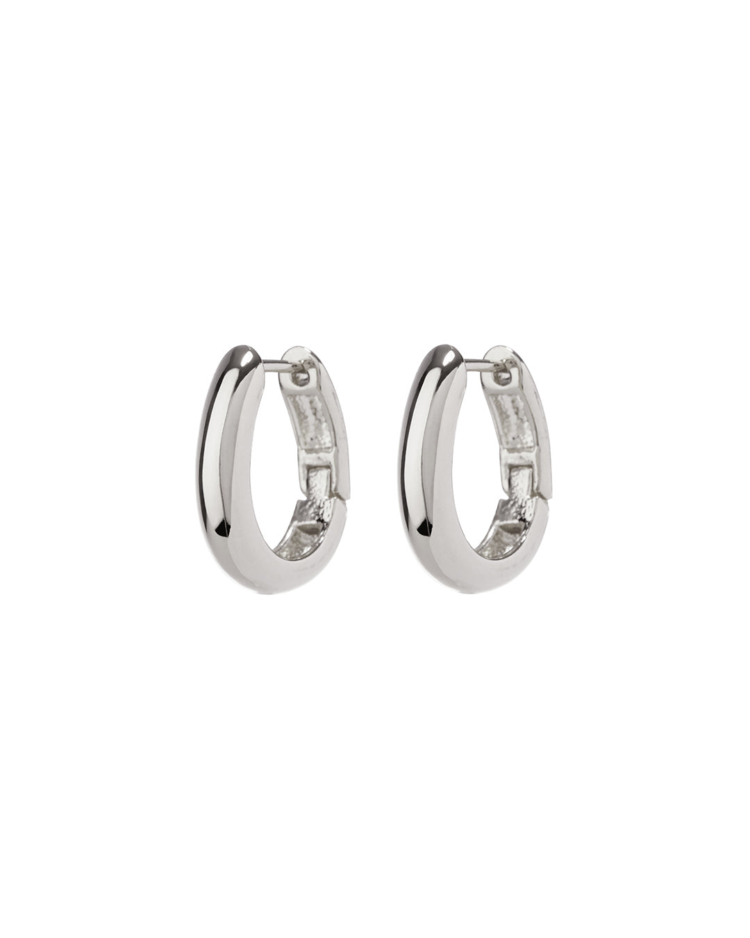 Mini Carmella Huggies (15mm)- Silver