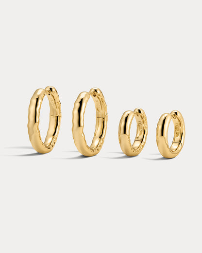 The Liquid Metal Hoops Set