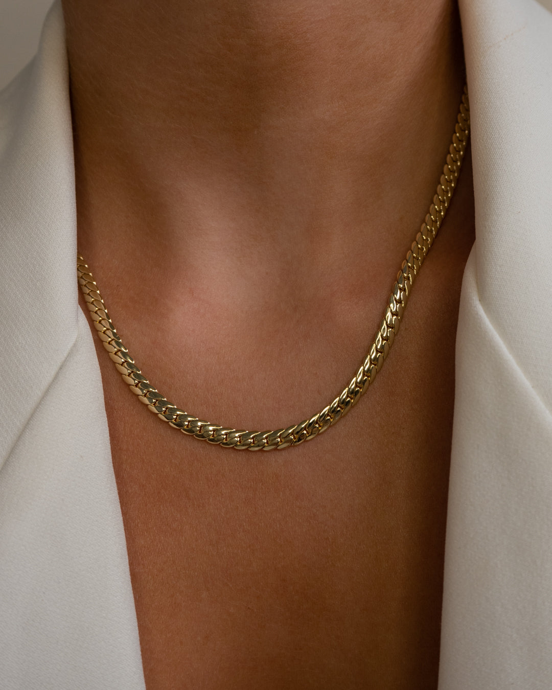 Ferrera Chain Necklace- Silver