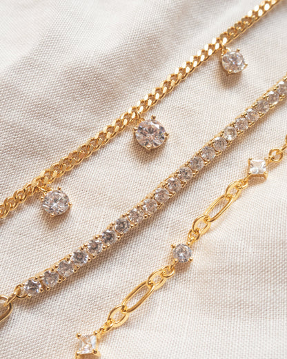 Ballier Chain Link Necklace- Gold