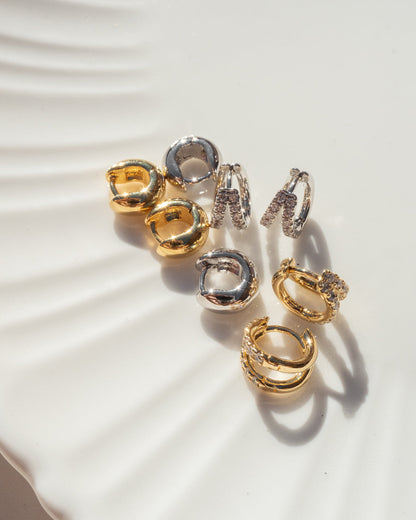 Mini Mirabella Huggies (9mm)- Gold
