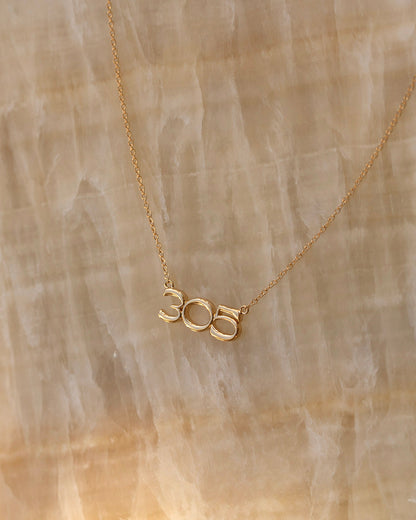The Nameplate Necklace- Area Codes [Vintage]