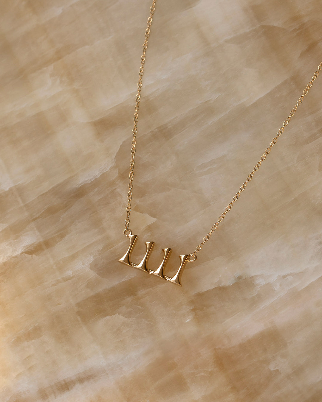The Nameplate Necklace- Angel Numbers [Vintage]