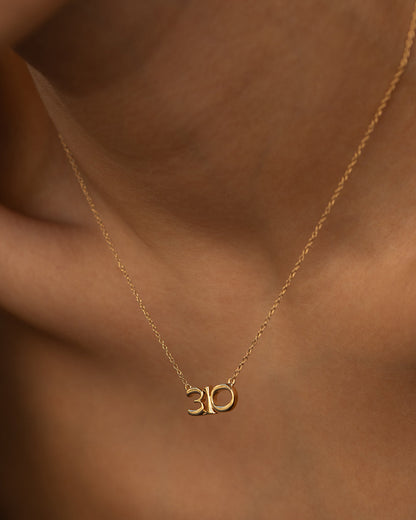 The Nameplate Necklace- Area Codes [Vintage]