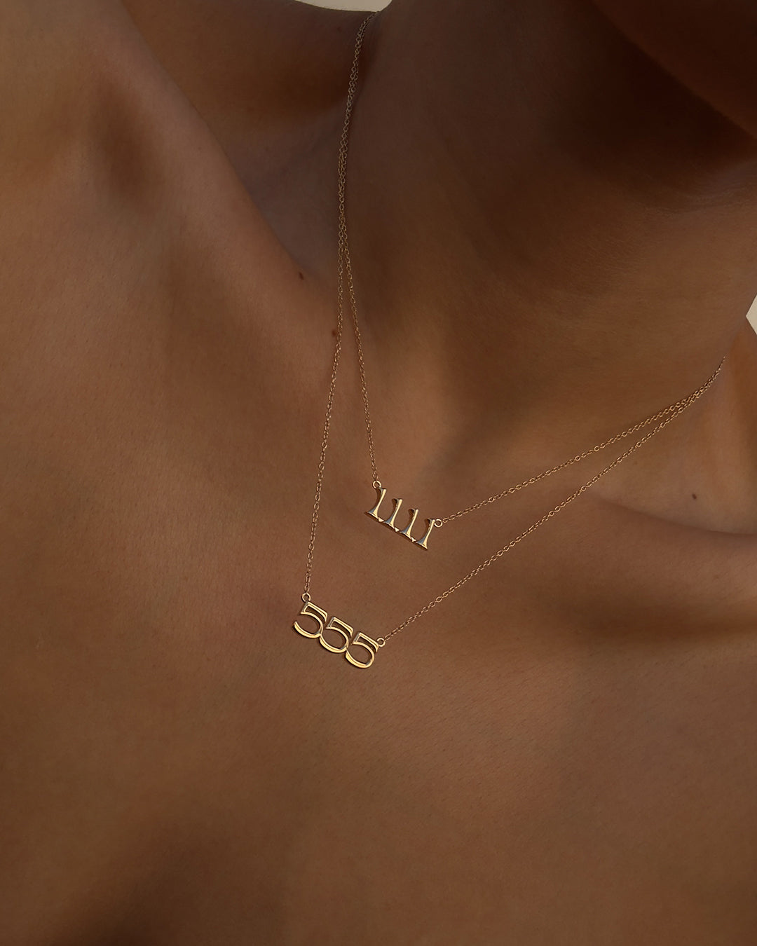The Nameplate Necklace- Angel Numbers [Vintage]
