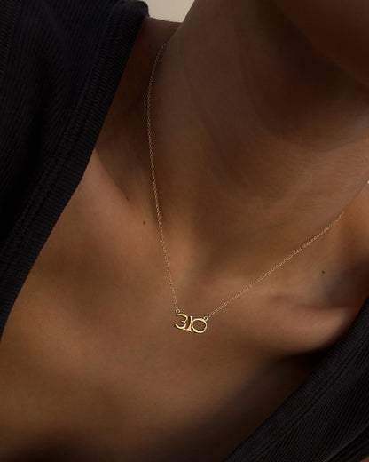 The Nameplate Necklace- Area Codes [Vintage]