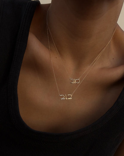 The Nameplate Necklace- Area Codes [Vintage]