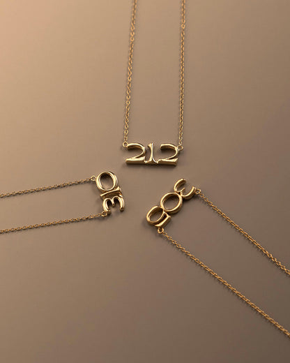 The Nameplate Necklace- Area Codes [Vintage]