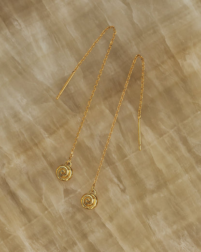 Seashell Threader Earrings